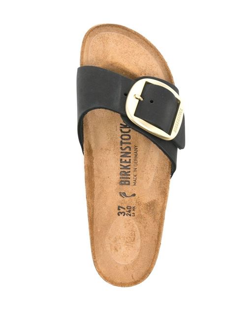 Ciabatte Birkenstock Madrid Big Buckle nere in pelle nabuk BIRKENSTOCK | MADRID BIG1023373